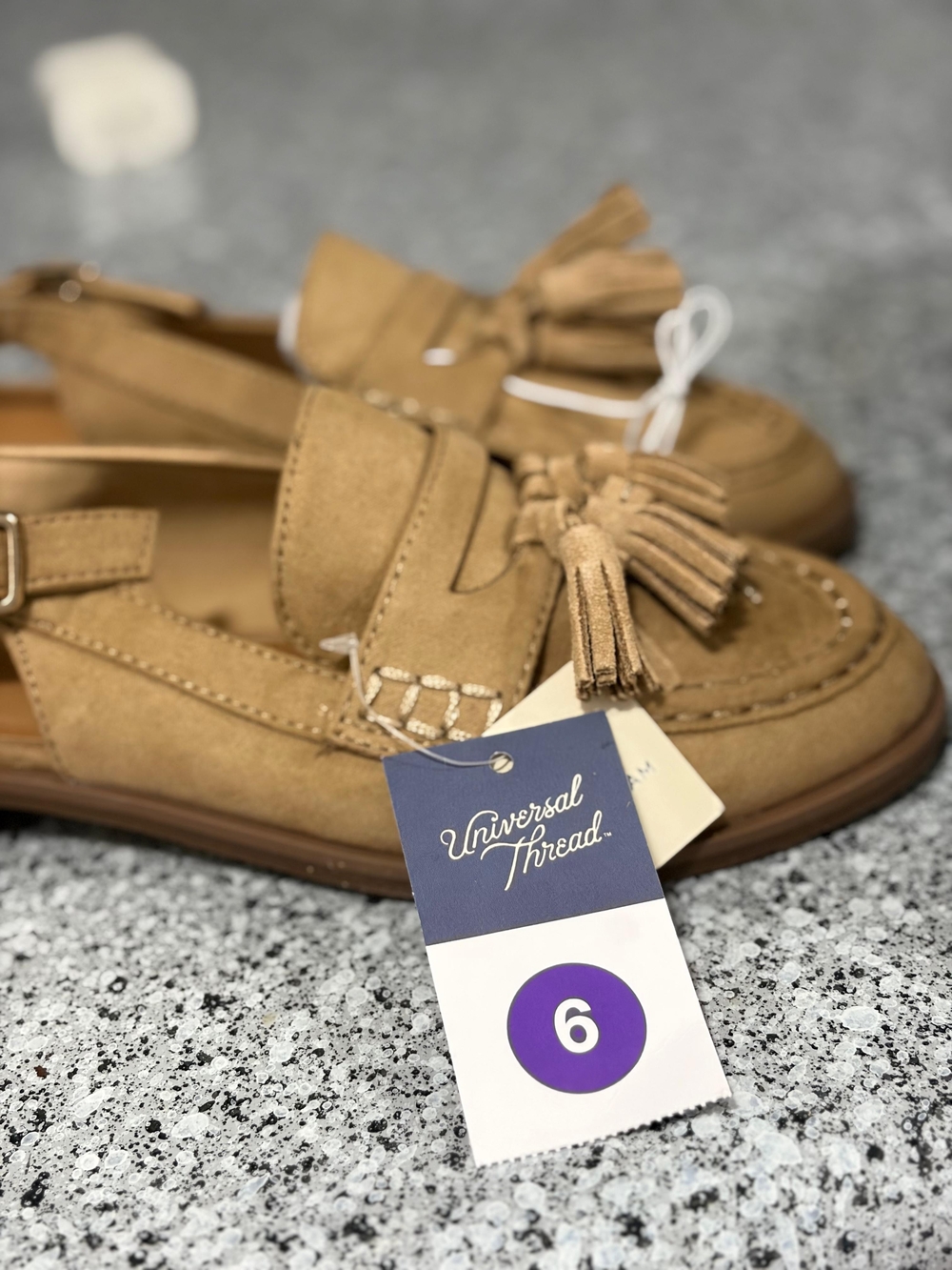 Universal Thread Camel Suede Tassel Loafers